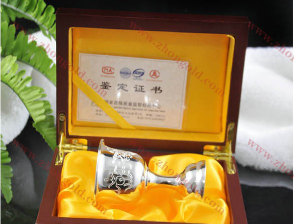 家用金银制品 纯金银酒杯